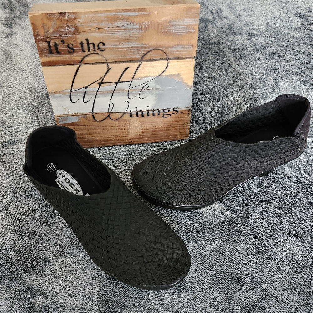 ROCK spring dress bootie slip on